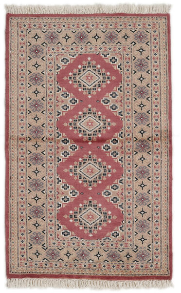 絨毯 パキスタン ブハラ 2Ply 77X124 茶色/ダークレッド (ウール, パキスタン)