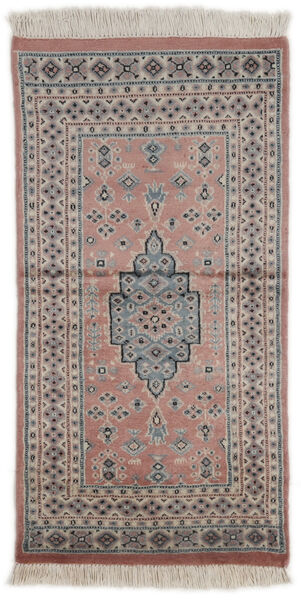 62X122 Alfombra Oriental Pakistan Bukara 2Ply Marrón/Gris Oscuro (Lana, Pakistán) Carpetvista