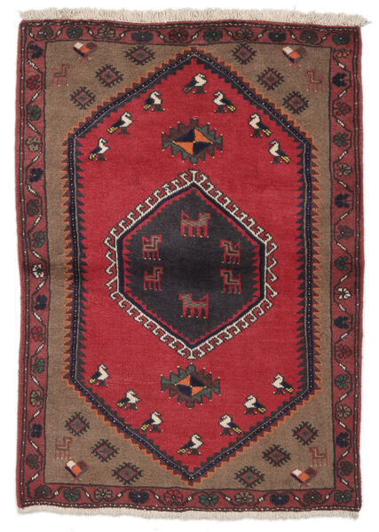 83X120 絨毯 オリエンタル クラルダシュト ダークレッド/ブラック (ウール, ペルシャ/イラン) Carpetvista