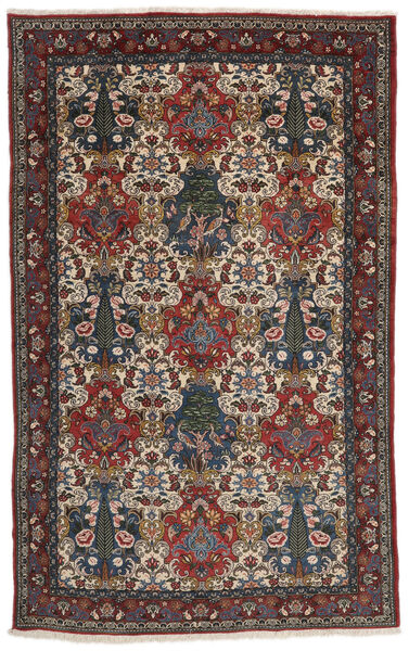 Bakhtiari Collectible Rug 155X257 Black/Dark Red Wool, Persia/Iran Carpetvista