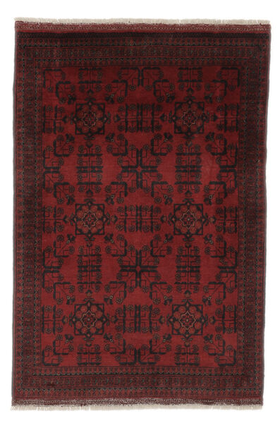 103X149 Afghan Khal Mohammadi Teppe Orientalsk Svart/Mørk Rød (Ull, Afghanistan) Carpetvista