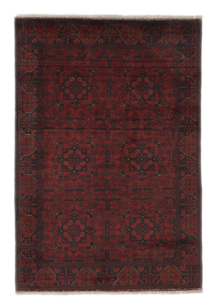 103X147 Afghan Khal Mohammadi Teppe Orientalsk Svart/Mørk Rød (Ull, Afghanistan) Carpetvista