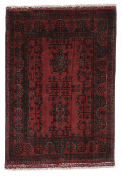 106X148 Afghan Khal Mohammadi Rug Oriental Black/Dark Red (Wool, Afghanistan) Carpetvista