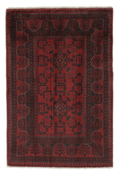 102X150 Afghan Khal Mohammadi Teppe Orientalsk Svart/Mørk Rød (Ull, Afghanistan) Carpetvista