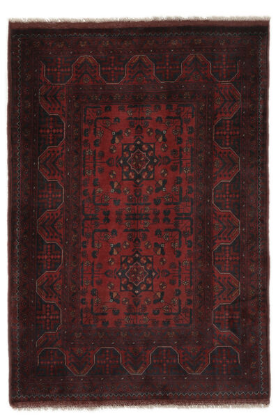 105X154 Dywan Afgan Khal Mohammadi Orientalny Czarny/Ciemnoczerwony (Wełna, Afganistan) Carpetvista