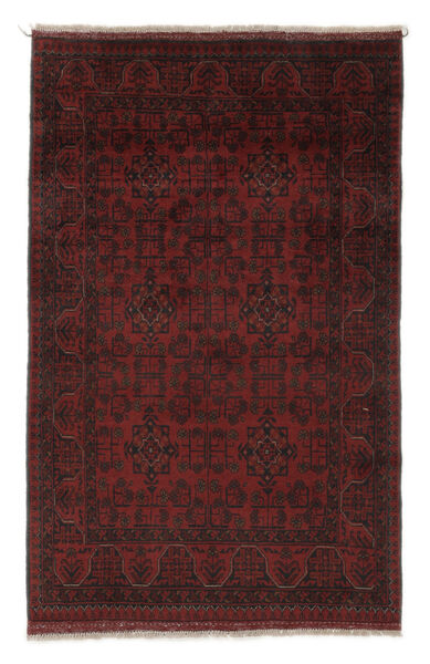 97X152 Afghan Khal Mohammadi Teppe Orientalsk Svart/Mørk Rød (Ull, Afghanistan) Carpetvista