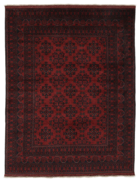  177X229 Afghan Khal Mohammadi Teppe Svart/Mørk Rød Afghanistan Carpetvista