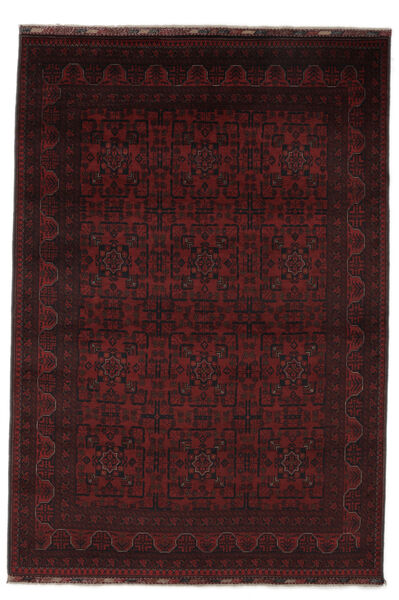 200X294 絨毯 オリエンタル アフガン Khal Mohammadi ブラック (ウール, アフガニスタン) Carpetvista