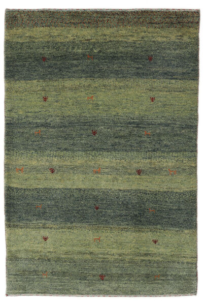  100X144 Striped Shaggy Rug Small Gabbeh Persia Wool, Carpetvista