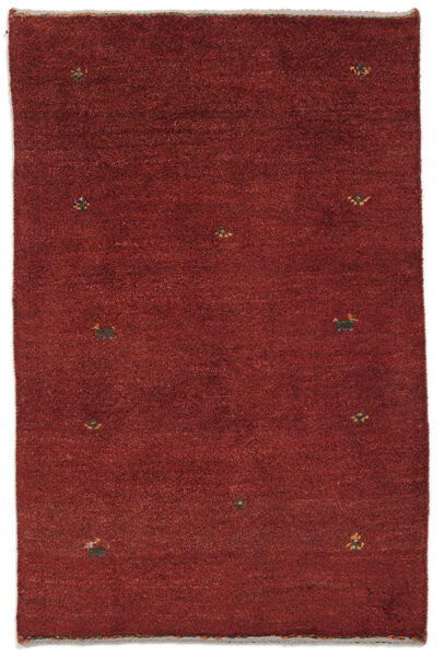 Gabbeh Persisch Teppich 78X118 Dunkelrot/Schwarz Wolle, Persien/Iran Carpetvista