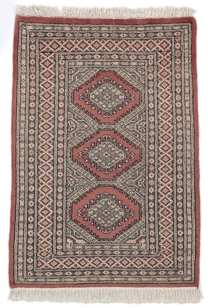 絨毯 パキスタン ブハラ 2Ply 78X110 茶色/ダークレッド (ウール, パキスタン)