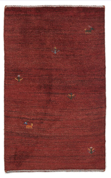 Gabbeh Persisch Teppich 72X115 Dunkelrot/Schwarz Wolle, Persien/Iran Carpetvista
