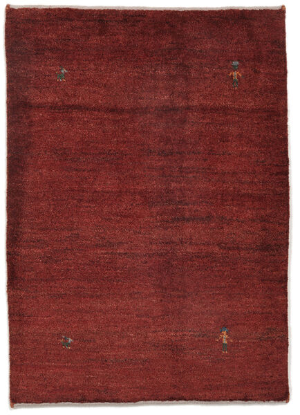  Persischer Gabbeh Persisch Teppich 84X116 Dunkelrot/Schwarz (Wolle, Persien/Iran)