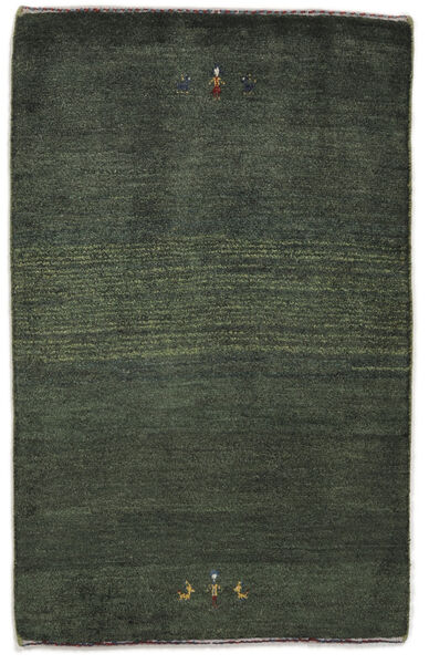 絨毯 ペルシャ ギャッベ ペルシャ 79X122 ブラック (ウール, ペルシャ/イラン)