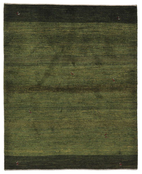  Gabbeh Persia Tappeto 154X190 Persiano Di Lana Nero/Verde Scuro Piccolo Carpetvista