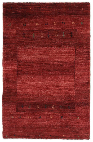 78X120 Loribaft Fine Persisch Teppich Moderner Dunkelrot/Schwarz (Wolle, Persien/Iran) Carpetvista