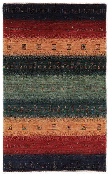  78X124 Striped Small Loribaft Fine Persia Rug Wool, Carpetvista