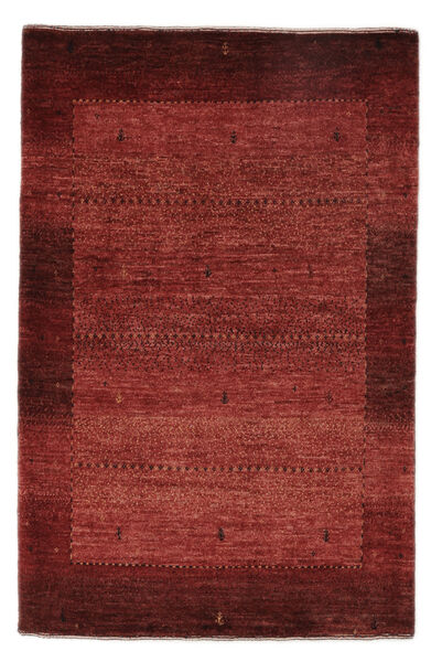 82X125 Loribaft Fine Persia Rug Modern Dark Red/Black (Wool, Persia/Iran) Carpetvista