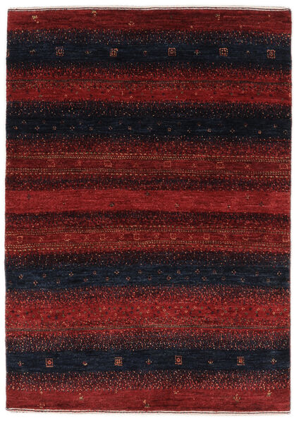  Persischer Loribaft Fine Persisch Teppich 82X116 Schwarz/Dunkelrot (Wolle, Persien/Iran)