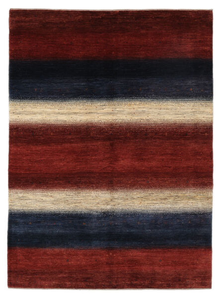 168X228 Loribaft Fine Persisch Teppich Moderner Schwarz/Dunkelrot (Wolle, Persien/Iran) Carpetvista