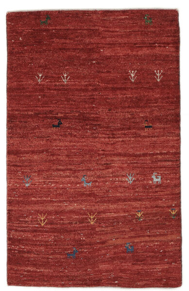 80X126 Gabbeh Persisch Teppich Moderner Dunkelrot (Wolle, Persien/Iran) Carpetvista