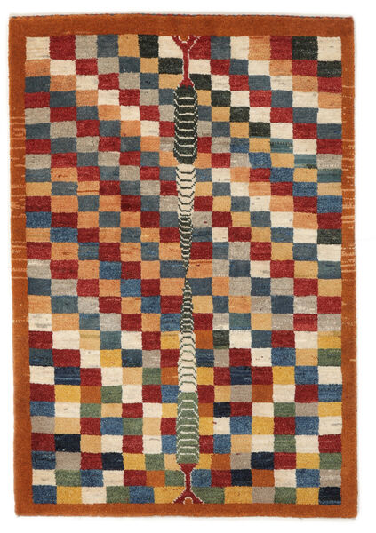 81X120 Gabbeh Persisch Teppich Moderner Braun/Dunkelrot (Wolle, Persien/Iran) Carpetvista