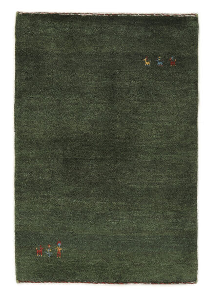 絨毯 ペルシャ ギャッベ ペルシャ 79X114 ブラック/ダークグリーン (ウール, ペルシャ/イラン)