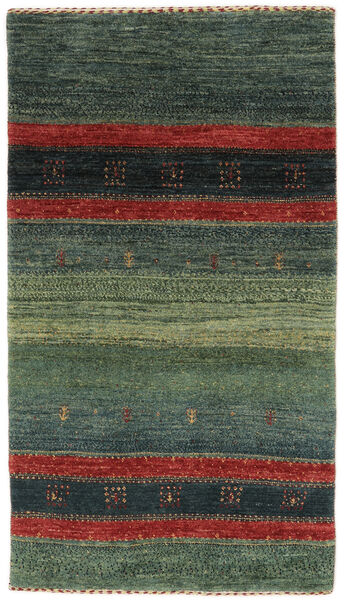  Persischer Loribaft Fine Persisch Teppich 74X130 Schwarz/Dunkelgrün (Wolle, Persien/Iran)