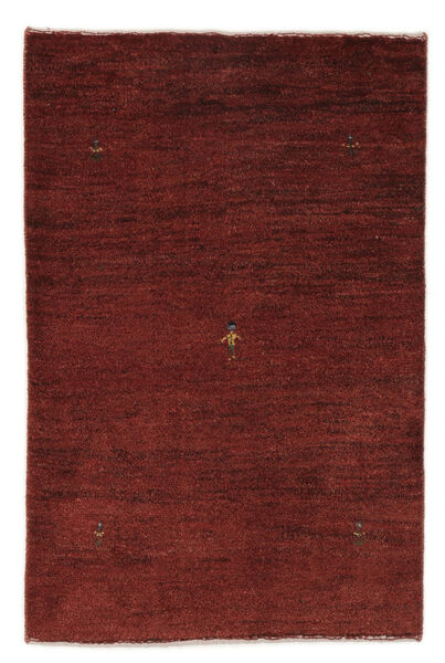  Persischer Gabbeh Persisch Teppich 82X122 Schwarz/Dunkelrot (Wolle, Persien/Iran)