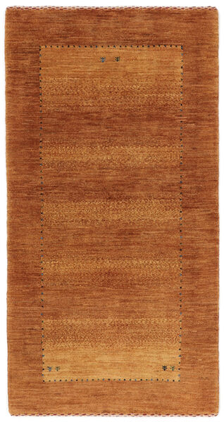 70X133 Tapete Loribaft Fine Persa Moderno Castanho/Vermelho Escuro (Lã, Pérsia/Irão) Carpetvista