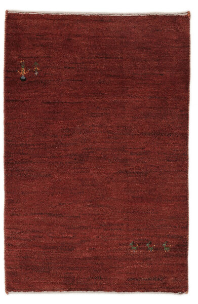 Tapete Persa Gabbeh Persa 79X118 Vermelho Escuro/Preto (Lã, Pérsia/Irão)