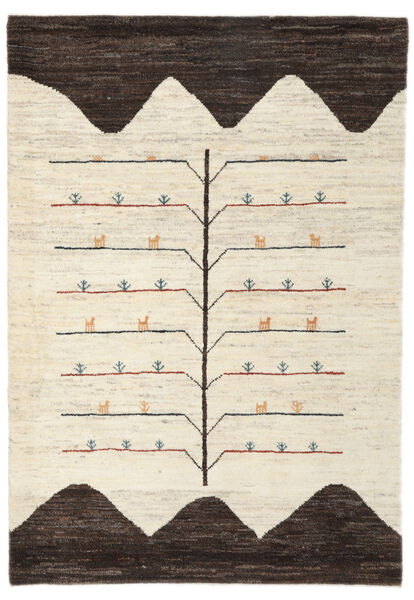 127X175 Gabbeh Persisch Teppich Moderner Gelb/Schwarz (Wolle, Persien/Iran) Carpetvista