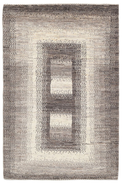 91X136 絨毯 ギャッベ ペルシャ モダン 茶色/ダークグレー (ウール, ペルシャ/イラン) Carpetvista