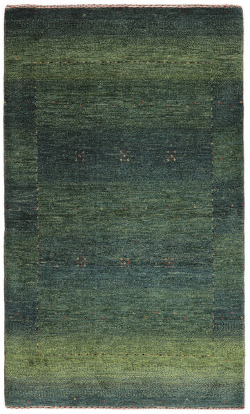 80X136 Loribaft Fine Persisch Teppich Moderner Schwarz/Dunkelgrün (Wolle, Persien/Iran) Carpetvista