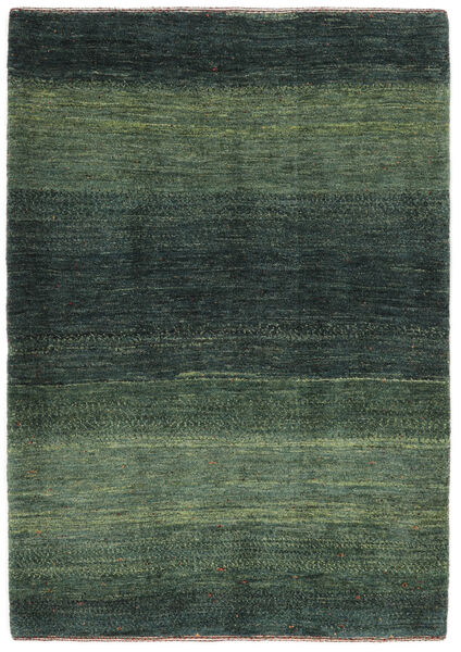88X129 Loribaft Fine Persisch Teppich Moderner Schwarz/Dunkelgrün (Wolle, Persien/Iran) Carpetvista