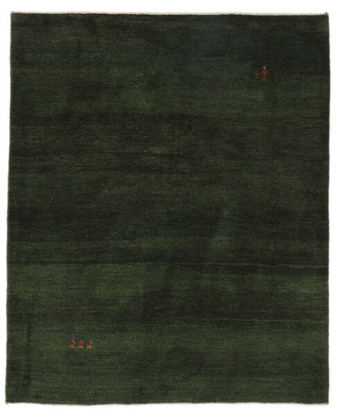 158X193 Gabbeh Persisch Teppich Moderner Schwarz (Wolle, Persien/Iran) Carpetvista