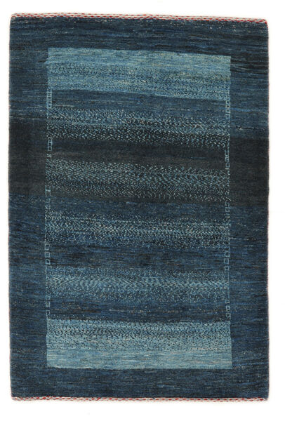 Tapete Loribaft Fine Persa 84X123 Preto/Azul Escuro (Lã, Pérsia/Irão)
