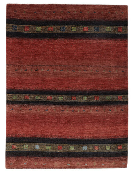 156X207 Loribaft Fine Persisch Teppich Moderner Dunkelrot/Schwarz (Wolle, Persien/Iran) Carpetvista