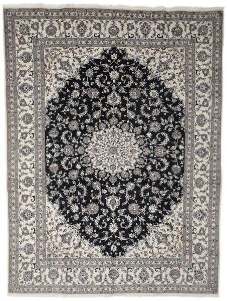  Nain Rug 292X390 Persian Wool Black/Brown Large Carpetvista