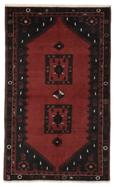 147X243 Χαλι Ανατολής Klardasht Μαύρα/Σκούρο Κόκκινο (Μαλλί, Περσικά/Ιρανικά) Carpetvista