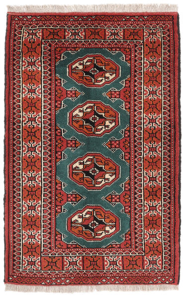  65X100 Mały Turkmeński Dywan Wełna, Carpetvista