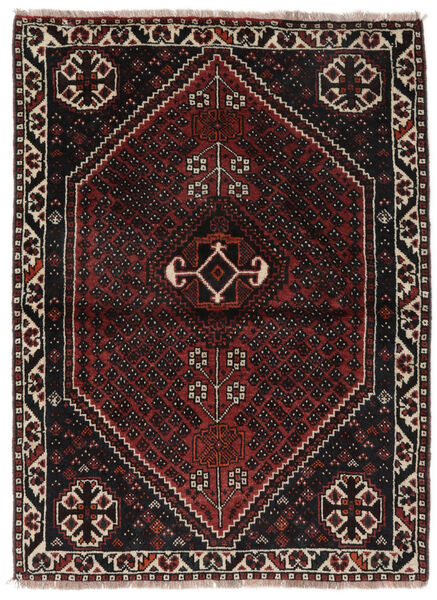  112X153 Medaillon Klein Shiraz Teppich Wolle, Carpetvista