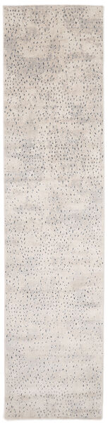 Storm 100X400 Small Greige Abstract Runner Rug