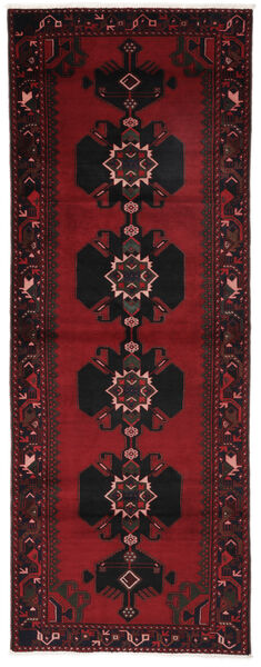  Hamadan Χαλι 115X308 Περσικό Μαλλινο Μαύρα/Σκούρο Κόκκινο Μικρό Carpetvista