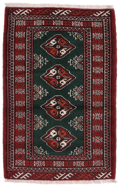 絨毯 トルクメン 64X96 ブラック/ダークレッド (ウール, ペルシャ/イラン)