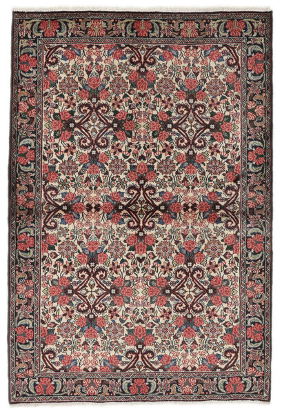 102X150 Tapis Mehraban D'orient Rouge Foncé/Noir (Laine, Perse/Iran) Carpetvista