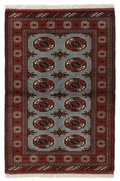 絨毯 ペルシャ トルクメン 102X150 ブラック/茶色 (ウール, ペルシャ/イラン)