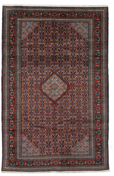 175X265 絨毯 オリエンタル アルデビル ブラック/ダークレッド (ウール, ペルシャ/イラン) Carpetvista