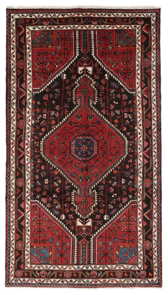 144X256 絨毯 オリエンタル Toiserkan ブラック/ダークレッド (ウール, ペルシャ/イラン) Carpetvista