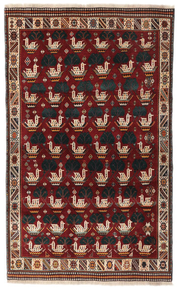  118X194 Ghashghai Fine Vloerkleed Zwart/Bruin Perzië/Iran Carpetvista